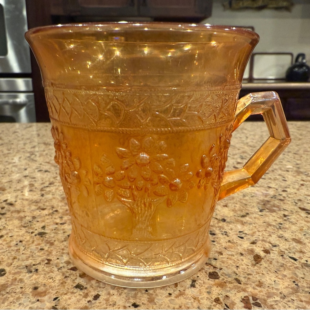 Vintage FENTON Marigold Carnival Glass Mug